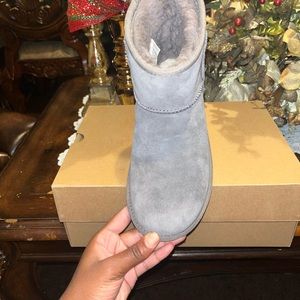 Grey Mini Ugg Boots